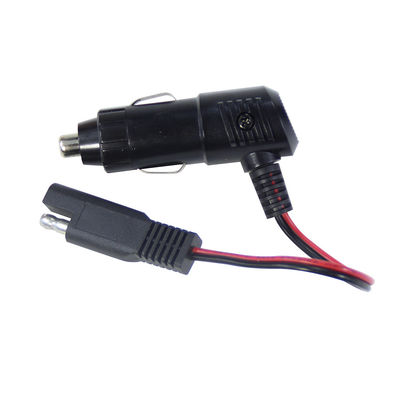 12V connecteur de cigarette avec commutateur à connecteur SAE câble d'alimentation pour le chargeur de batterie du panneau solaire et l'utilisation de la moto