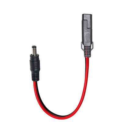 Cable d'adaptateur d'alimentation en prise SAE à courant continu pour batterie de panneau solaire 12V Motocycle et électronique DIY