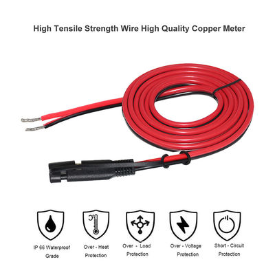 SAE à câble d'alimentation en fil de cuivre en conserve pour charge de batterie 12V 24V