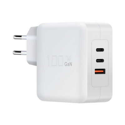 1A+2C 3port 100W PD Chargeur UE Adaptateur électrique en fiche pour chargeur d'ordinateur portable