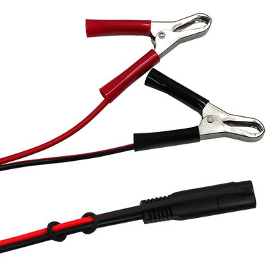 SAE à Alligator câble d'alimentation à pinceau pour charge de batterie 12V panneau solaire onduleur usage automobile et bricolage