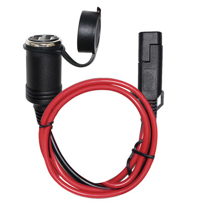 SAE à l'adaptateur de prise d'allumage de cigarette câble pour 12V accessoires de voiture alimentation solaire panneau d'inverseur d'utilisation