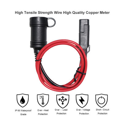 SAE à l'adaptateur de prise d'allumage de cigarette câble pour 12V accessoires de voiture alimentation solaire panneau d'inverseur d'utilisation