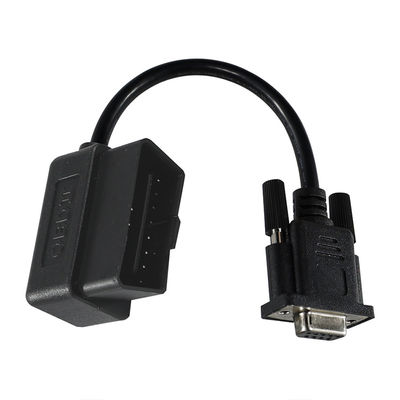 Cable d'adaptateur de diagnostic OBD-II à DB9 avec connecteur en série de 16 broches mâles à 9 broches pour l'interface de l'outil de balayage du véhicule