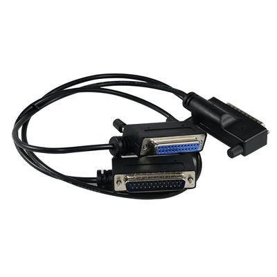 DB25 câble d'extension parallèle mâle à femelle avec connecteur blindé à 25 broches pour appareil de port série CNC d'imprimante PC