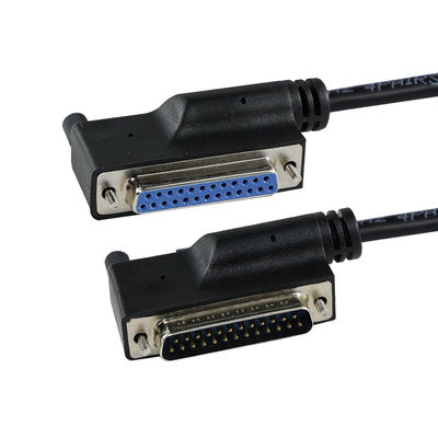 DB25 câble d'extension parallèle mâle à femelle avec connecteur blindé à 25 broches pour appareil de port série CNC d'imprimante PC