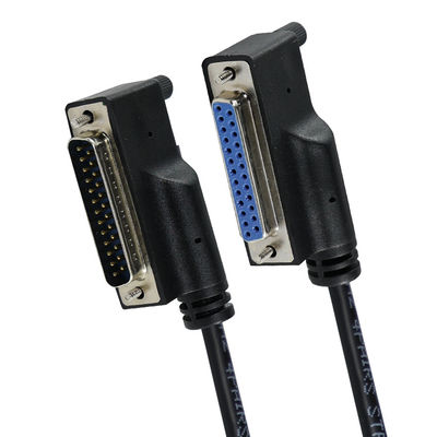 DB25 câble d'extension parallèle mâle à femelle avec connecteur blindé à 25 broches pour appareil de port série CNC d'imprimante PC