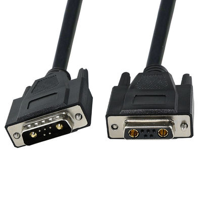 Connecteur D-Sub à contacts mixtes avec broches d'alimentation et de signal pour interface de communication d'équipement d'automatisation industrielle