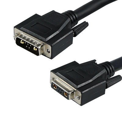 Connecteur D-Sub à contacts mixtes avec broches d'alimentation et de signal pour interface de communication d'équipement d'automatisation industrielle