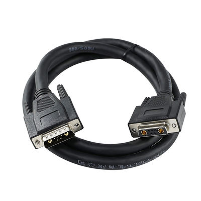 Connecteur D-Sub à contacts mixtes avec broches d'alimentation et de signal pour interface de communication d'équipement d'automatisation industrielle