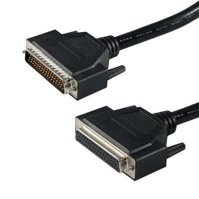 Cable d'extension parallèle masculin à féminin blindé DB-50 avec vis à pouce pour la communication de données ou l'équipement industriel 25 paires