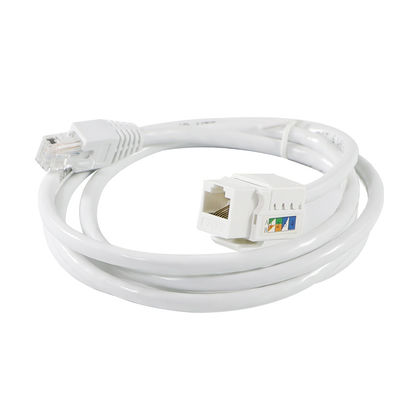 Cat6 RJ45 Keystone coupler intégré sans outil, de sexe féminin à féminin, pour panneaux de patch Ethernet ou plaques murales
