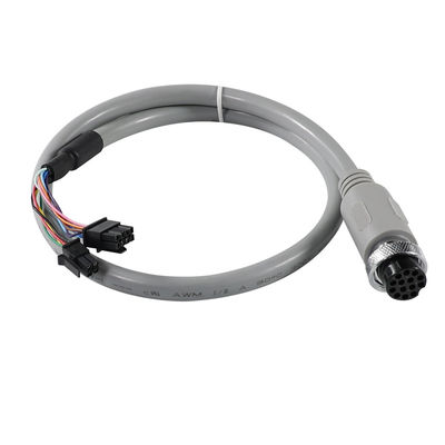 Câble avec connecteur circulaire femelle M12 à 14 broches et extrémité filaire libre
