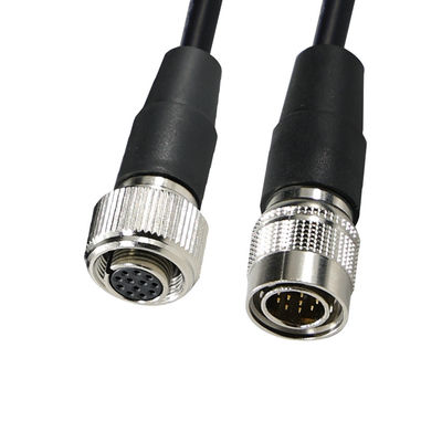 12-P câble de connexion circulaire pour l'aviation, mâle à femelle, destiné aux équipements industriels ou à la transmission de signaux