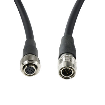 12-P câble de connexion circulaire pour l'aviation, mâle à femelle, destiné aux équipements industriels ou à la transmission de signaux