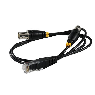 RJ45/RJ48 câble d'adaptateur mâle à double BNC femelle pour l'interface T1/E1 Transmission du signal Coaxial Converter SplitterA