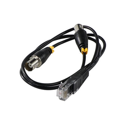 RJ45/RJ48 câble d'adaptateur mâle à double BNC femelle pour l'interface T1/E1 Transmission du signal Coaxial Converter SplitterA