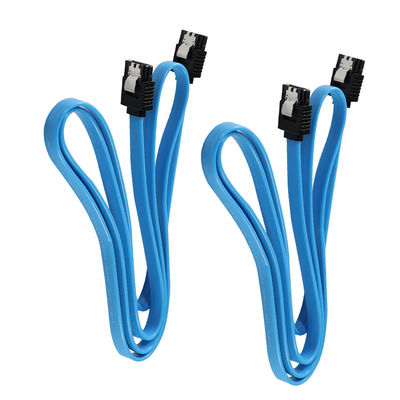 Câble de données SATA 3.0 droit/à angle droit avec loquet de verrouillage pour connexion HDD/SSD/ODD 6 Gbit/s, 3 pieds/5 pieds/6 pieds