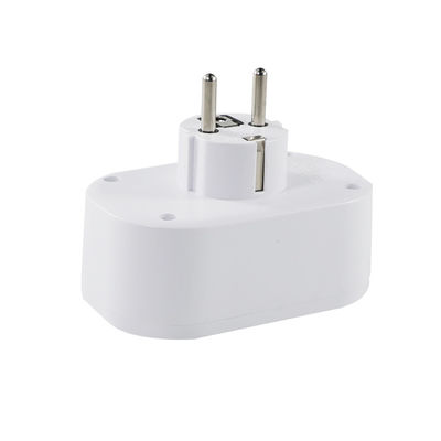 Adaptateur électrique standard européen avec deux prises de courant alternatif, 2 ports USB et 1 port de charge de type C 250V 10A