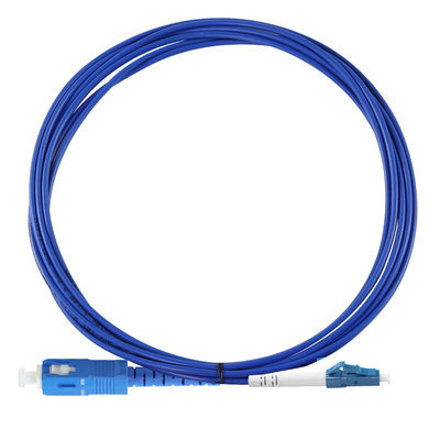 Cable de patch en fibre optique SC à LC duplex pour le centre de données FTTx
