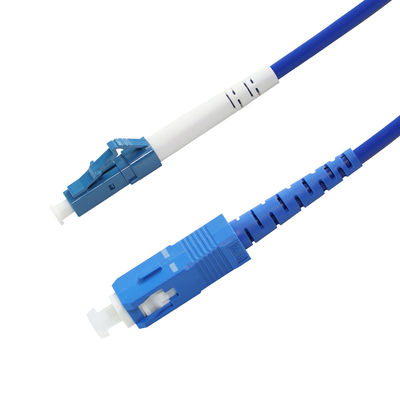 Cable de patch en fibre optique SC à LC duplex pour le centre de données FTTx
