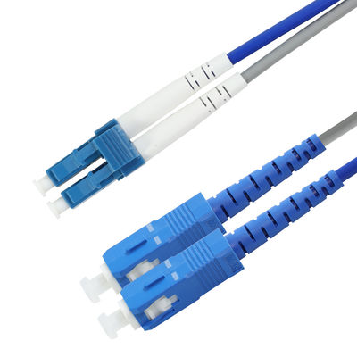 Cable de patch en fibre optique SC à LC duplex pour le centre de données FTTx