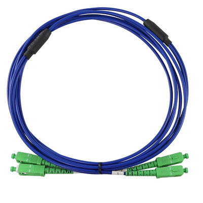 SC APC Simplex Singlemode Fiber Optic Patch Cable -Low Loss Jumper Cord for FTTH, Telecom Cabinets, ODF Applications