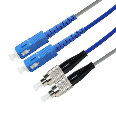 Cable de patch de fibre optique SC à FC - Jumper en mode unique ou multimode pour les applications FTTH, ODF, télécom, centre de données