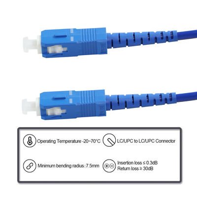 Cable de patch en fibre optique SC à SC Multimode à mode unique pour les centres de données FTTH
