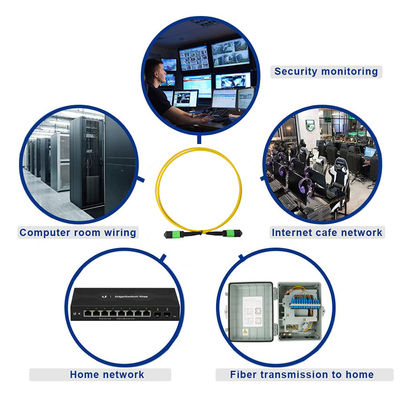 Cordon de raccordement fibre optique LC APC Monomode OS2 Gaine verte