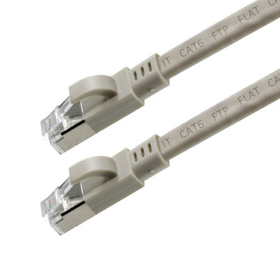 CAT6 Cordon réseau LAN plat FTP Ethernet patch câble blindé avec démarrage pour le routeur, le commutateur, l'utilisation du centre de données