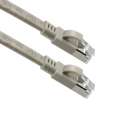 CAT6 Cordon réseau LAN plat FTP Ethernet patch câble blindé avec démarrage pour le routeur, le commutateur, l'utilisation du centre de données