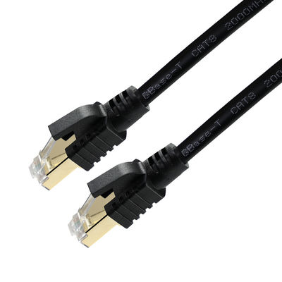 CAT8 câble Ethernet protégé - câble LAN S/FTP haute vitesse avec connecteurs RJ45 en cuivre pour centre de données, serveur, jeux