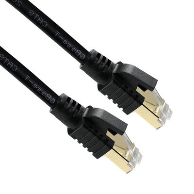 CAT8 câble Ethernet protégé - câble LAN S/FTP haute vitesse avec connecteurs RJ45 en cuivre pour centre de données, serveur, jeux