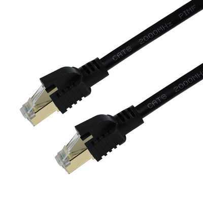 Câble Ethernet blindé CAT8 S/FTP 40 Gbit/s Or RJ45