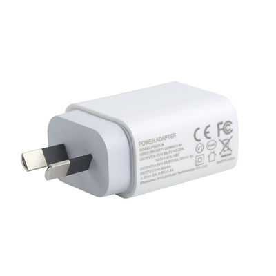 Chargeur murale à double port AU 2-Pin 20W USB-C et USB-A Adapteur de puissance de charge rapide pour téléphone, tablette, appareil photo, utilisation en voyage