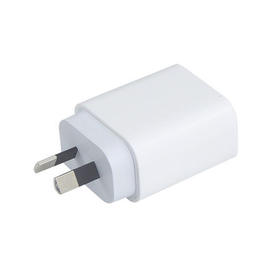 Chargeur murale à double port AU 2-Pin 20W USB-C et USB-A Adapteur de puissance de charge rapide pour téléphone, tablette, appareil photo, utilisation en voyage