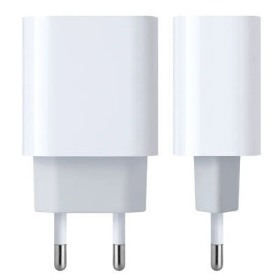 Chargeur mural à charge rapide USB-C 45W à 2 broches UE – Adaptateur secteur Type-C pour ordinateur portable, tablette, téléphone, utilisation en voyage