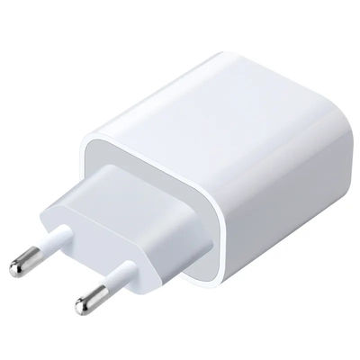Chargeur mural à charge rapide USB-C 45W à 2 broches UE – Adaptateur secteur Type-C pour ordinateur portable, tablette, téléphone, utilisation en voyage