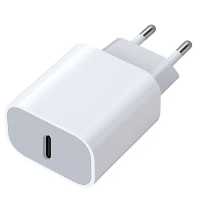 Chargeur mural à charge rapide USB-C 45W à 2 broches UE – Adaptateur secteur Type-C pour ordinateur portable, tablette, téléphone, utilisation en voyage