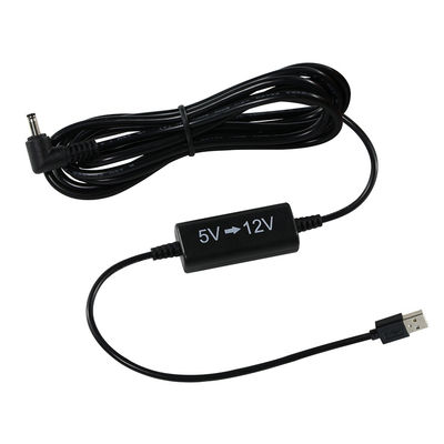 Câble d'alimentation USB vers DC coudé 5V à 12V - Adaptateur élévateur de tension pour routeur, bande LED, caméra, ventilateur