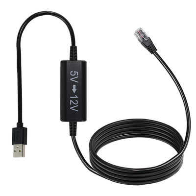 Câble injecteur d'alimentation Ethernet USB vers RJ45 - Convertisseur élévateur 5V à 12V pour caméra IP, routeur, mini appareil POE