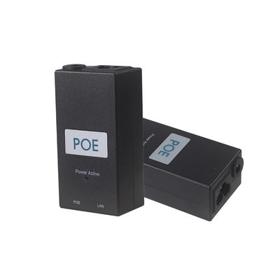 Injecteur PoE actif de bureau - 48V Power Over Ethernet Adapter IEEE 802.3af/at pour les caméras IP, les points d'accès sans fil, les téléphones VoIP