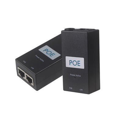 Injecteur PoE actif de bureau - 48V Power Over Ethernet Adapter IEEE 802.3af/at pour les caméras IP, les points d'accès sans fil, les téléphones VoIP