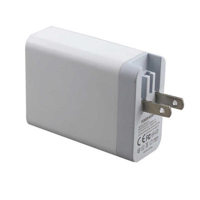 Chargeur mural 2 ports US Plug – Adaptateur de charge rapide 45W avec sortie USB-C et USB-A pour téléphone, tablette, ordinateur portable, usage domestique et voyage