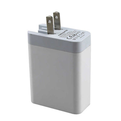 Chargeur mural 2 ports US Plug – Adaptateur de charge rapide 45W avec sortie USB-C et USB-A pour téléphone, tablette, ordinateur portable, usage domestique et voyage