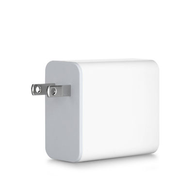 Chargeur mural USB-C US Plug de 60 W 2 broches Adaptateur de charge rapide compact pour ordinateur portable, téléphone, tablette, utilisation en voyage (entrée de 240 V)