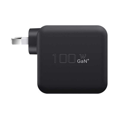 US Plug 100W chargeur mural USB-C Adapteur haute puissance à 2 broches pour ordinateur portable, tablette, téléphone, appareils de type C (100 ‰ 240V d'entrée)
