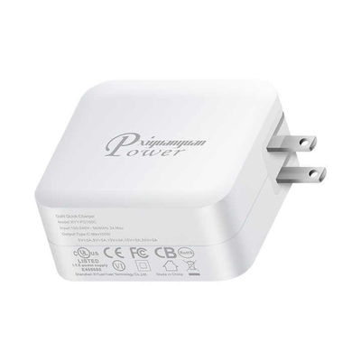US Plug 100W chargeur mural USB-C Adapteur haute puissance à 2 broches pour ordinateur portable, tablette, téléphone, appareils de type C (100 ‰ 240V d'entrée)
