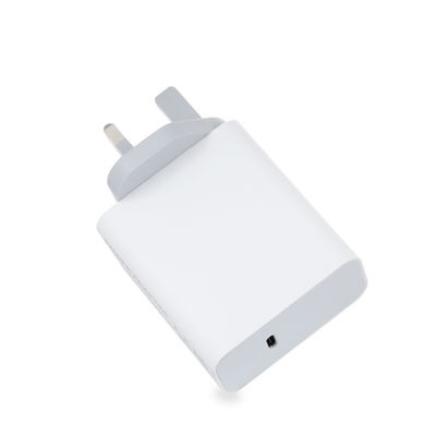 Chargeur mural USB-C 2 broches UK, adaptateur secteur 60W à sortie haute vitesse pour ordinateur portable/tablette/téléphone